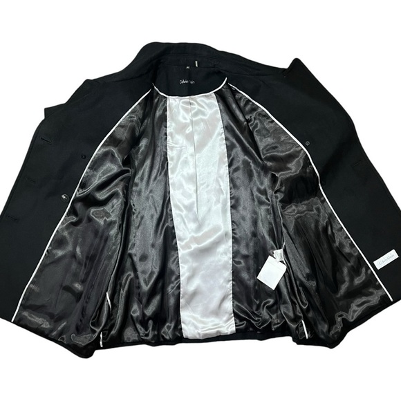 NWT Calvin Klein Wool Cashmere Black Peacoat sz 2X - Picture 7 of 15